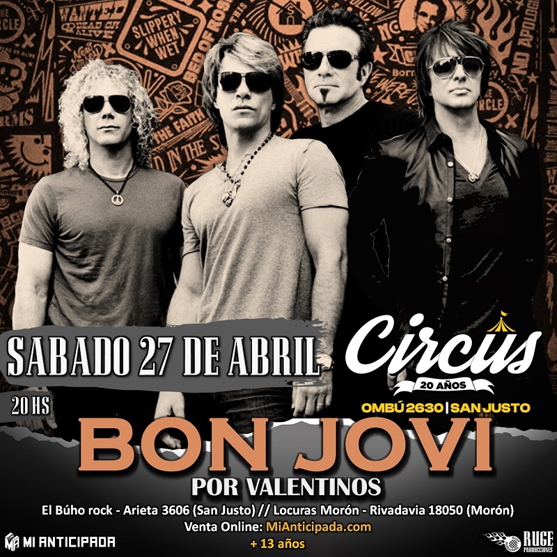 27-04-24 | BON JOVI X VALENTINOS EN CIRCUS BAR