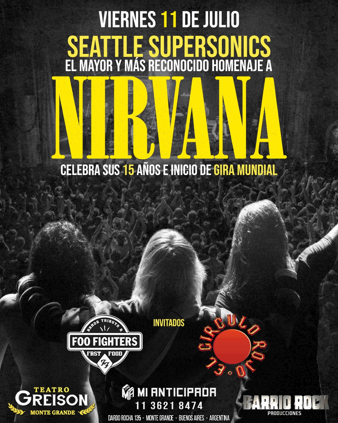 2025-07-11 | SEATTLE SUPERSONICS "Homenaje a Nirvana" En Monte Grande
