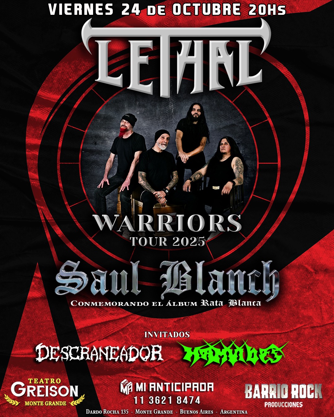 2025-10-24 | LETHAL y SAUL BLANCH En Monte Grande
