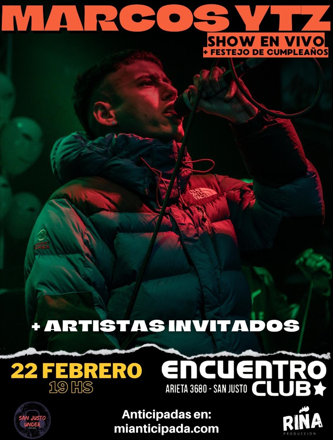 2026-02-22 | Marcos YTZ En Encuentro Club + Artistas invitados