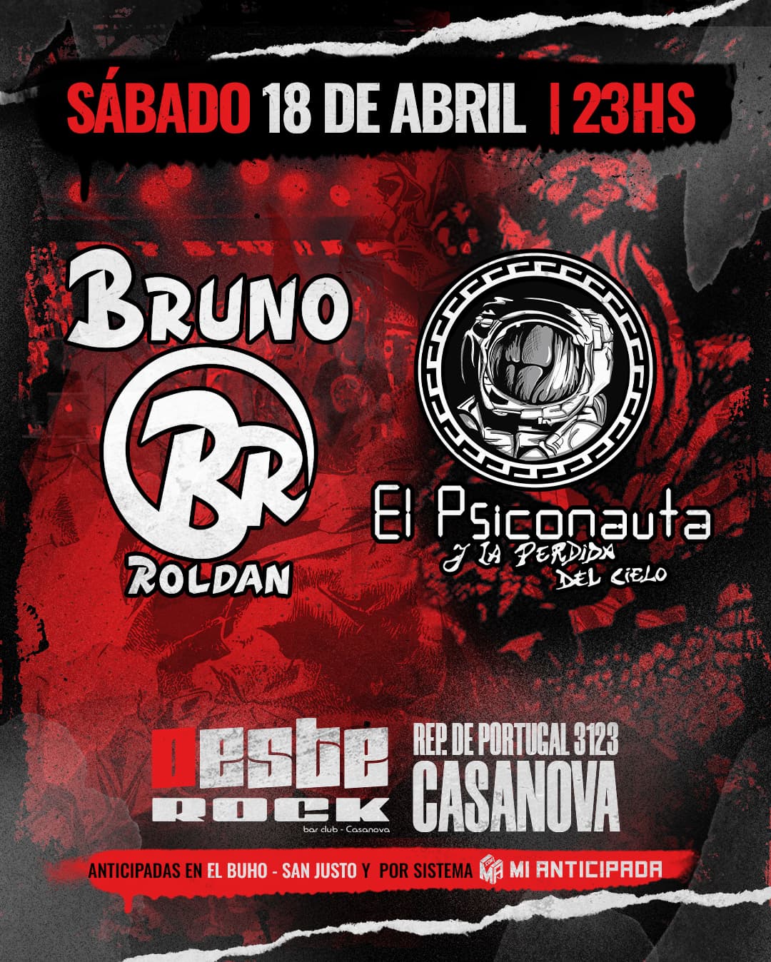 2026-04-18 | BRUNO ROLDAN Y EL PSICONAUTA EN Isidro Casanova