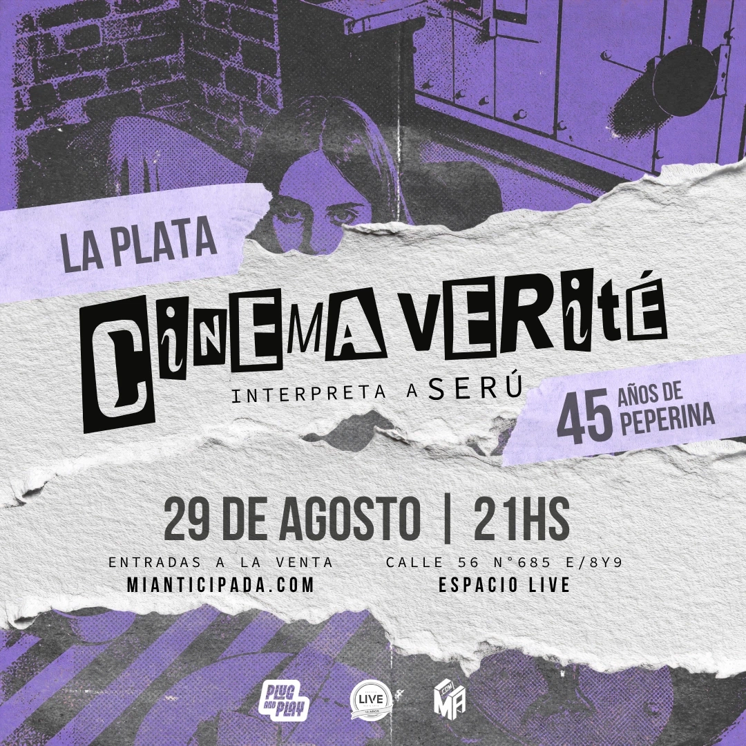 2026-08-29 | Seru Giran por Cinema Verité en La Plata